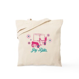 CafePress Ladies Golf Joy Ride Tote Bag Reusable Natural Beige Canvas Shopping Bag