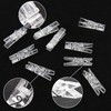 LOMIMOS 100Pcs Mini Clear Photo Clips,Mini Clothespins Transparent Plastic Clear
