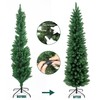 Annecy 7ft Pre-Lit Fir Pencil Christmas Tree, Green Classic Artificial