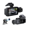 3-Channel Car Dash Cam Wifi 1080p FHD 140° Wide Angle
