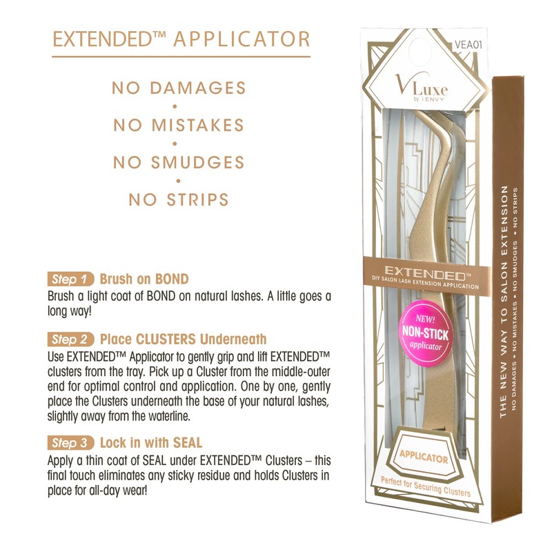VLuxe Extended Collection Non Stick Lash Applicator Mistake-Proof Artificial Lash