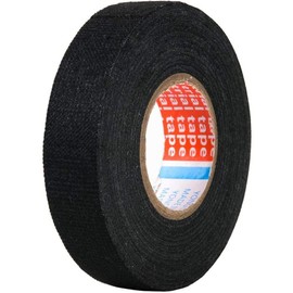 Wiring Tape, Car, Flame Retardant, Wire Harness, Heat Resistant, Black, Width 0.7 inches (19 mm), Length 65.6 ft (20 m), Automotive Insulation Tape, Electrical Wiring, Cable Fixing, High Viscosity