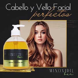 Shampoo Premium Minoxidilber unisex 10% con Biotina 500 ml