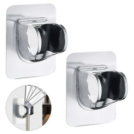 Shower Holder No Drilling Hand Shower Holder Universal Shower Head Holder in Bathroom 45° Adjustable Shower Head Holder for Wall Bathroom Toilet