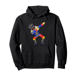 Dabbing Nutcracker Solider Funny Dance Christmas Boys Pullover Hoodie