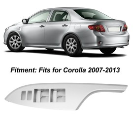 Door Armrest Panels, Replacement Car Window Switch Trim Bezel High Strength for Corolla 2007 to 2013 (Front Left)