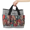 Garden Tote Bag 600D Oxford Cloth Multiple Pockets Lightweight and