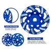 SALI 3pcs 4.5 Inch Concrete Grinding Wheels 14 Turbo Diamond