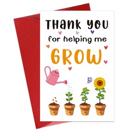 JUESMOS Teacher Appreciation Cards from Students Teacher Thank You Cards with Envelopes Teacher Appreciation Gifts Cards for Women Men End of the Year Teacher Graduation Gift from Student Kids