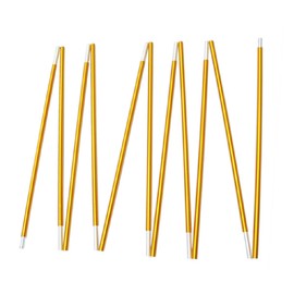 TRIWONDER Tent Pole 2 PCS - Aluminium Rod Tent Pole Replacement Accessories Tent Bar Tent Building Supporting Rod Awning Frames Kit for Hiking Camping (Gold - 11.81ft)