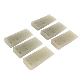 6Pcs Door Stoppers Rubber Wedge Stops Windproof Crashproof Fluorescent for Carpet Bottom School Office S