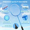HIRALIY Badminton Rackets Set for Backyards, Lightweight Badminton Set of