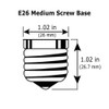 Satco S9633 6.5W LED R20 Reflector Light Bulb, 5000K, White