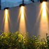 Solar Wall Light Warm Light IP67 Waterproof Multifunctional Eco Friendly