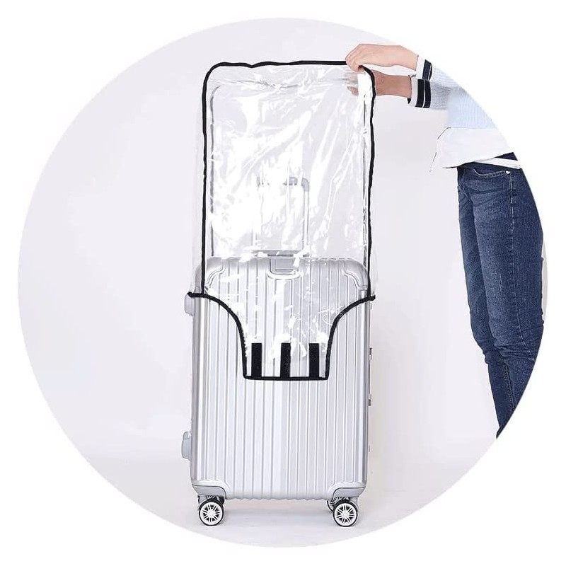 Transparent PVC Suitcase Cover, Waterproof Luggage Cover, Dustproof Suitcase Protector