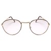 Gold Round Frame Old School True Vintage 80s 90s Reader