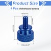sourcing map 4Pcs M4x0.7mm Aluminum Thumb Screws, 12x18mm(ODxH) Computer Case