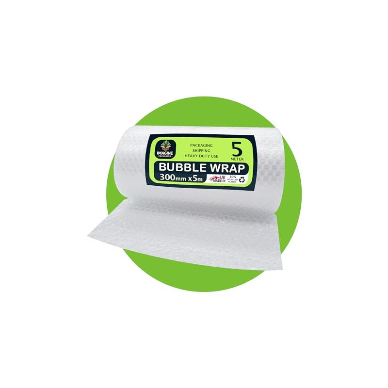 Imagine Packaging Large Bubble Wrap Roll 300mm x 5m -