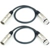 Adam Hall Cables K3MMF0050BLK Microphone Cable XLR Female to XLR