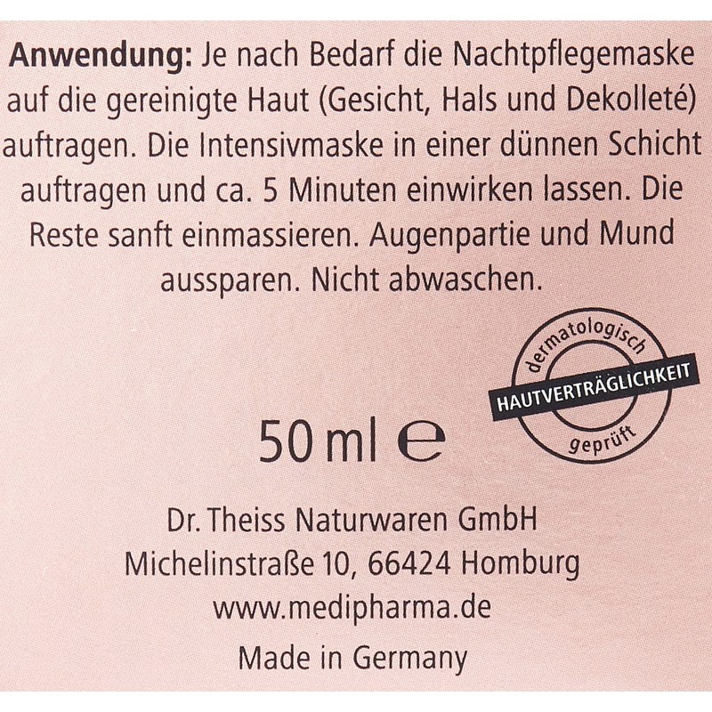 Medipharma Cosmetics, Cosmetics Olive Oil Intensive Mask Rose Night Cream