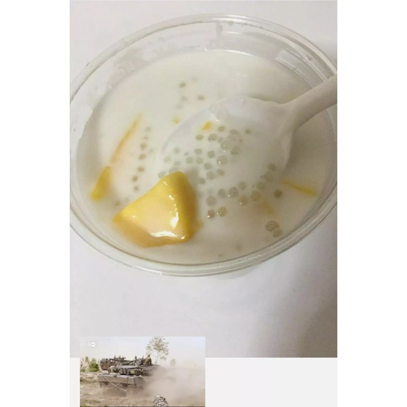Cock Mini White Tapioca Pearls Sago Tapioca Pearls White 13.2