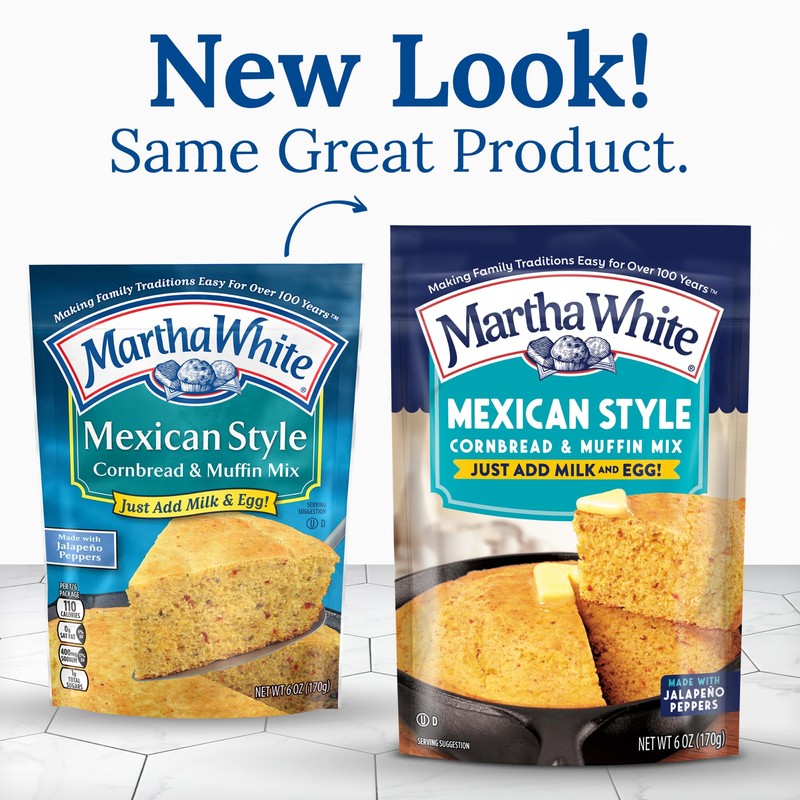Martha White Mexican Style Cornbread and Muffin Mix, 6 Ounce