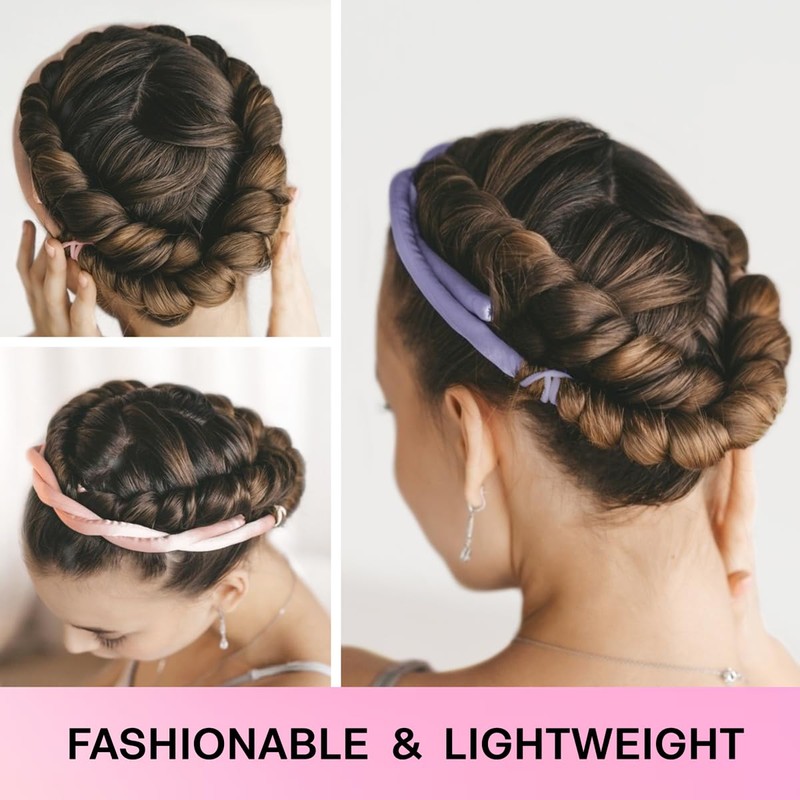 Lanzhire Overnight Curling Headband for Heatless Curls, No Heat Rod