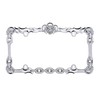 Cruiser Accessories 25231 Skull & Bone License Plate Frame, Chrome