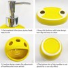 Bathroom Accessories Set 4 Piece Yellow Ceramic Bathroom Decor Accessory