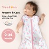 Yoofoss Baby Sleep Sack 0-6 Months 0.5 Tog Wearable Blanket