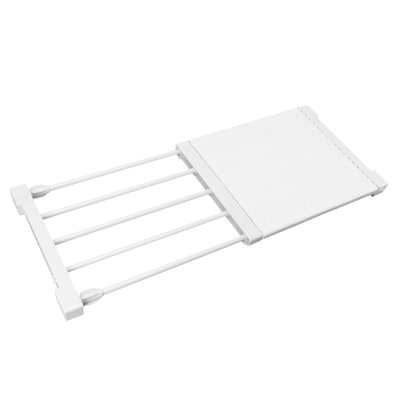 Tension Shelf Adjustable Closet Divider 24cm Width Storage Rack for