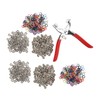 200 Sets Metal Snaps Buttons with Fastener Plier Snaps Buttons