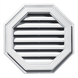 Builders Edge 120012222001 22" Octagon Vent 001, White