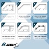 dtangor For Infiniti Q50 2014-2024 Window Visor Rain Guard Wind