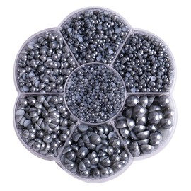 5900 Pcs Half Pearls for Crafts Silver Gray Nail Pearls for Nail Art Falt Back Pearls for Makeup Craft Pearls for Artists Creative DIY Flatback Pearls for Nails（2/3/4/5/6/8/10mm）