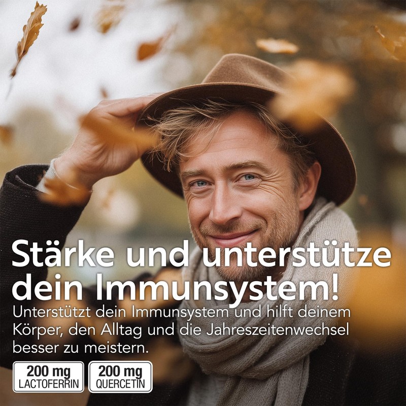 Lactoferrin 200 mg PiùLife with Quercetin + Vitamin C &