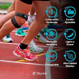 Rodillera deportiva ajustable. Rodillera con soporte de rotula. Rodilleras voleibol, corredores, futbol, rodilleras crossfit. Rodillera elastica...   