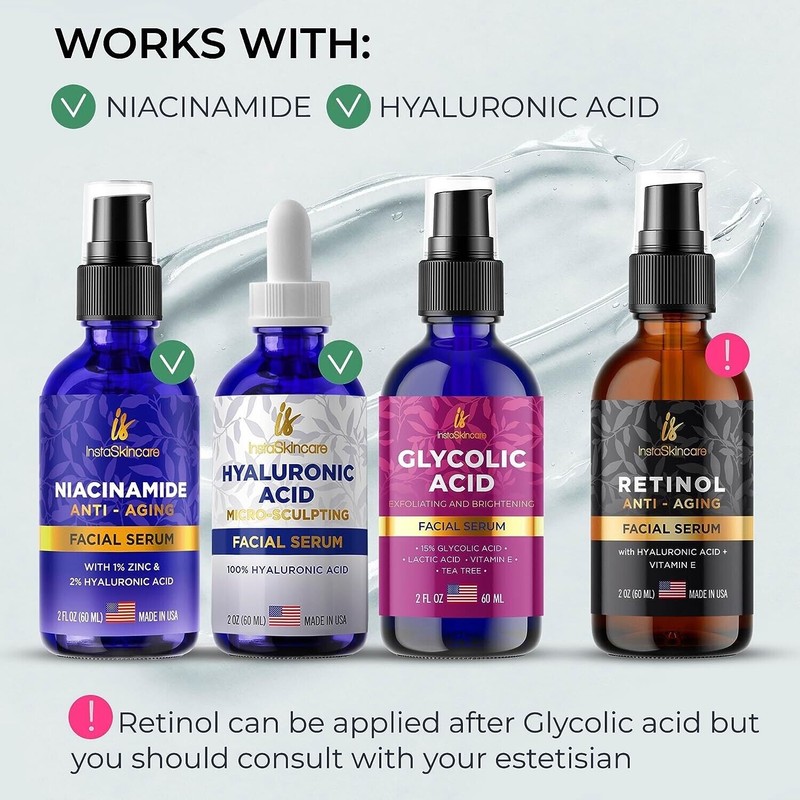 Instaskincare Glycolic Acid Serum for Face 15% Strength - Extra