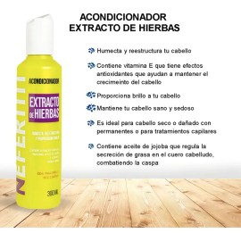 Shampoo Y Acondicionador De Hierbas Cabello Dañado Nefertiti