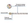 Pretul FGA-15P, Manguera para gas, aluminio, 3/8" X 150 cm,