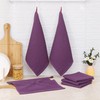 Kitinjoy 100% Cotton Kitchen Dish Cloths, 6 Pack Waffle Weave