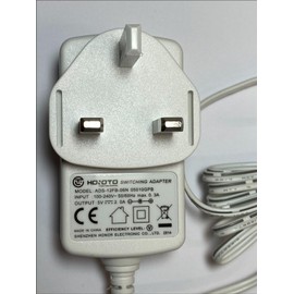 Replacement for White 5V 2A 5.5mm x 2.5mm / 2.1mm AC-DC Switching Adaptor Power Supply UK Plug