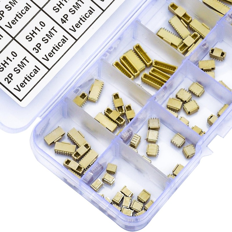 Kidisoii JST Connector Kit 1.0mm Pitch JST-SH 1.0 Micro Connector