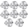 Fasbeu Silver Waterproof Suction Cup Hooks, 8-Pack Heavy Duty Stainless