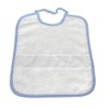 Nursery Napkin Plain Aida Canvas Embroidered Name, lightblue