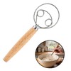 Danish Dough Whisk, 24cm Double Eye Stainless Steel Bread Dough