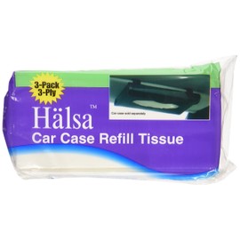 Halsa Car Case Visor Refill 3PlyTissue Wipes-4 Packs