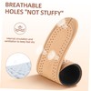Mobestech Leather Insoles Sheepskin Absorption Men's Breathable Shoe Pads Ultra-thin