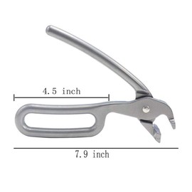 Heavy Duty Pizza Pan Gripper, Cast Aluminum Anti Scald Baking Pan Tong for Cooking Bread Pizza Meats Fish Cooking Bread Pizza Meats Fish Plate Tong