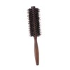 SAFIGLE Ergonomic Twill Wood Handle Bristle Brush Round Comb for
